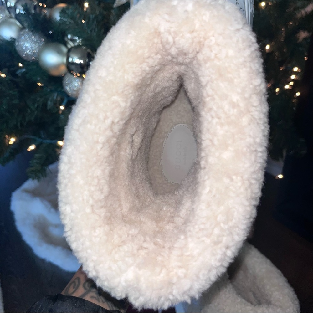 NEW Gucci Off White Silver Women’s Winter Boots Merino Wool Lining - 39 (US 9) - Picture 12 of 16